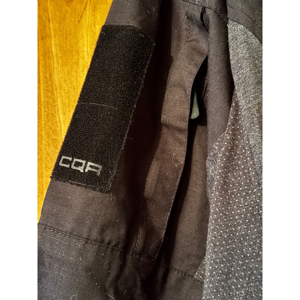 CQR Mens Tactical Combat Shirt Black Grey Quarter Zip Ripstop XL - Picture 5 of 8